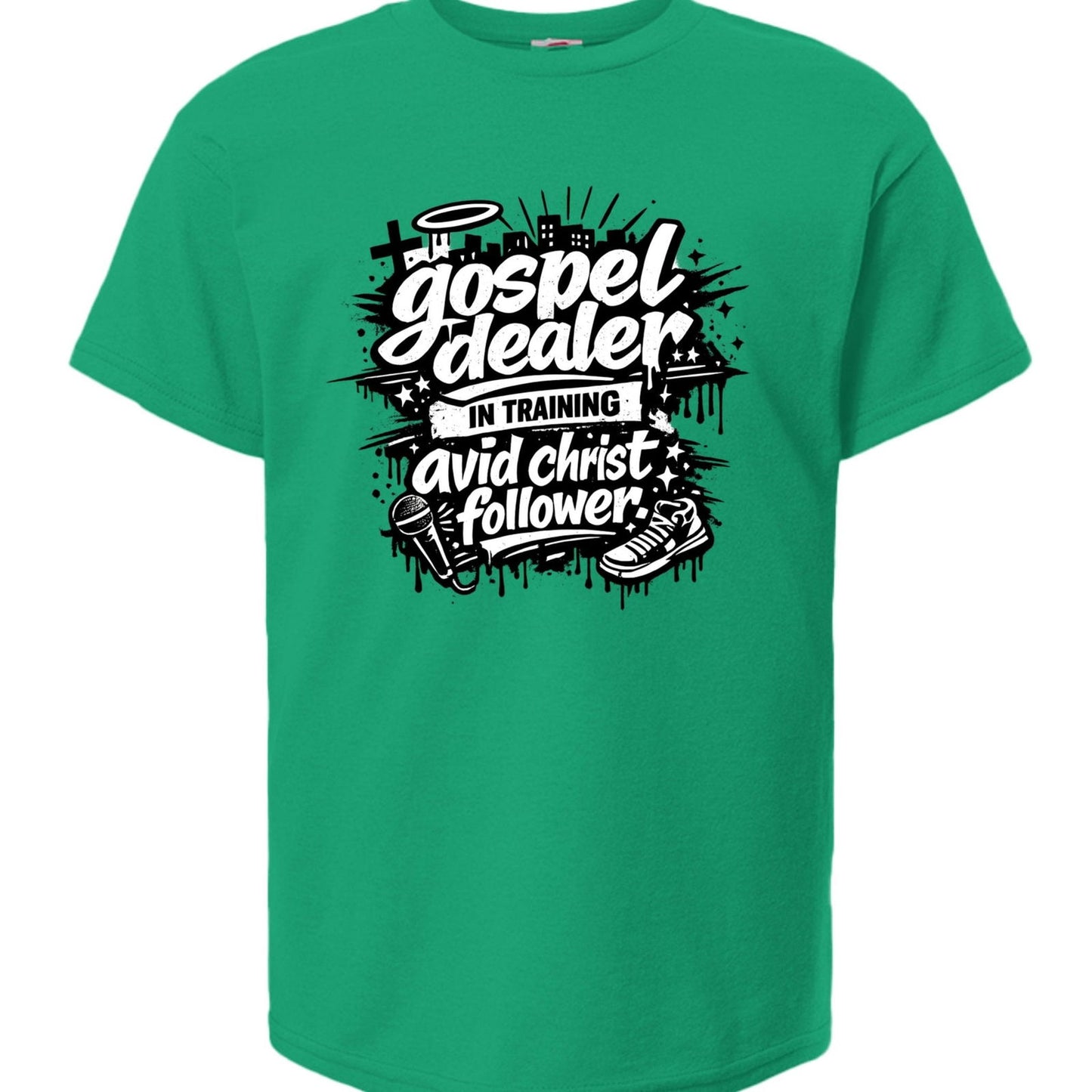 Gospel Dealer In Training Youth Christian T-shirt - ClaimedbyGodDesigns