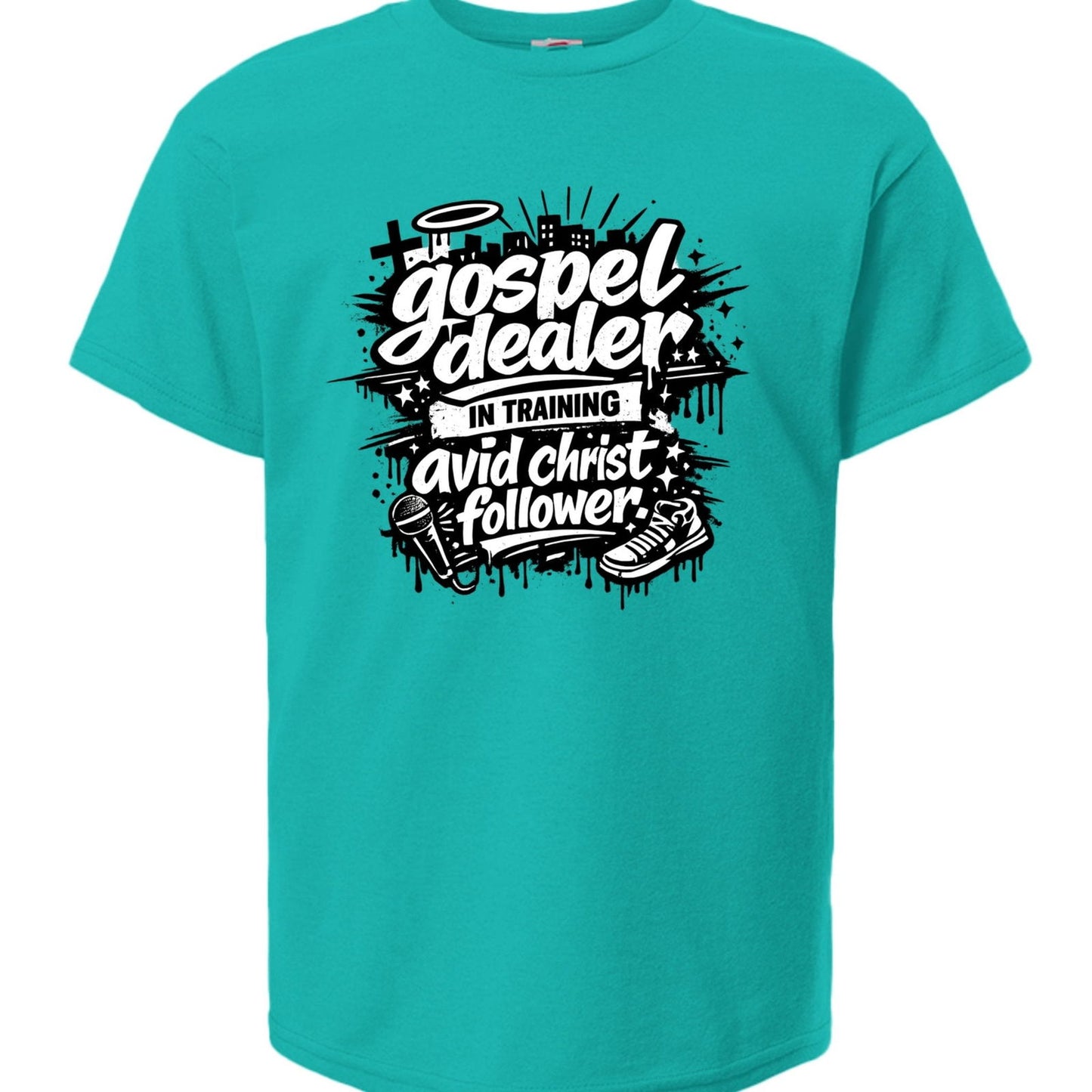 Gospel Dealer In Training Youth Christian T-shirt - ClaimedbyGodDesigns