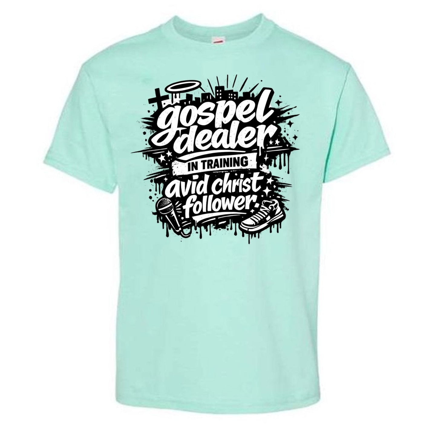 Gospel Dealer In Training Youth Christian T-shirt - ClaimedbyGodDesigns
