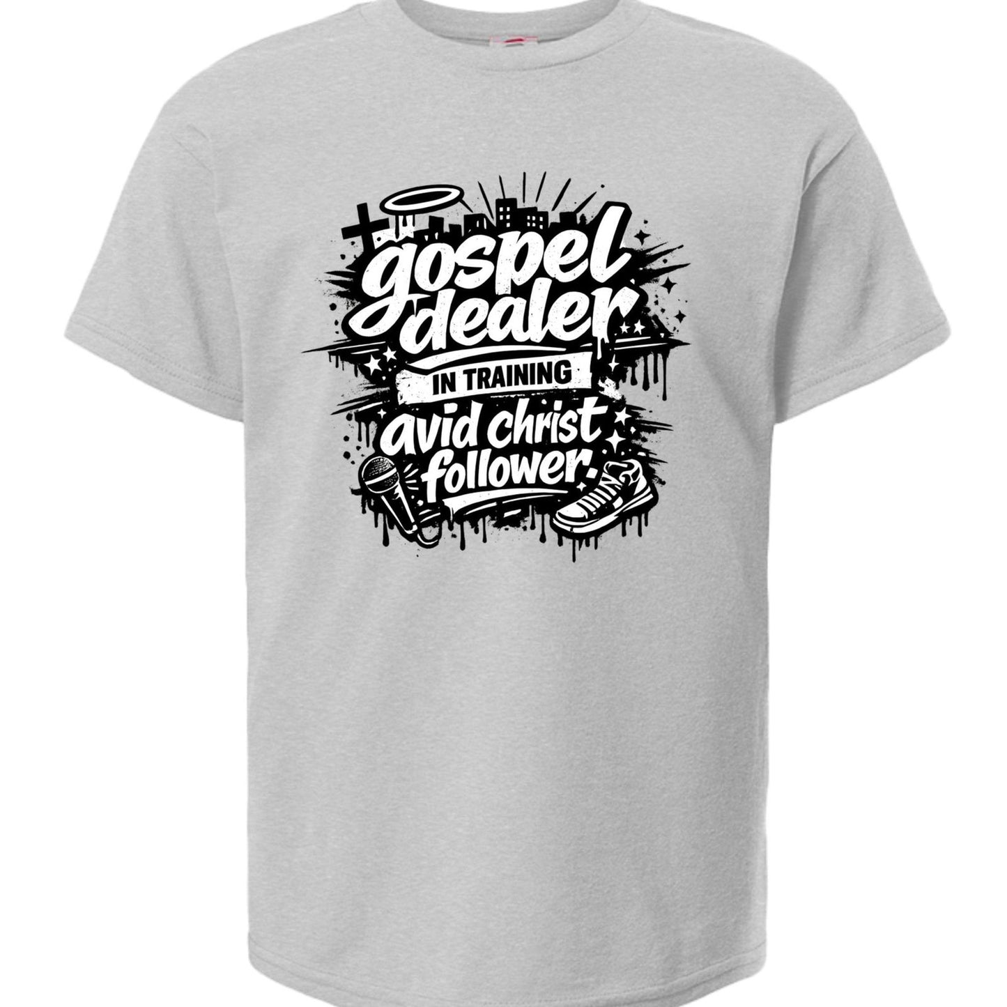 Gospel Dealer In Training Youth Christian T-shirt - ClaimedbyGodDesigns
