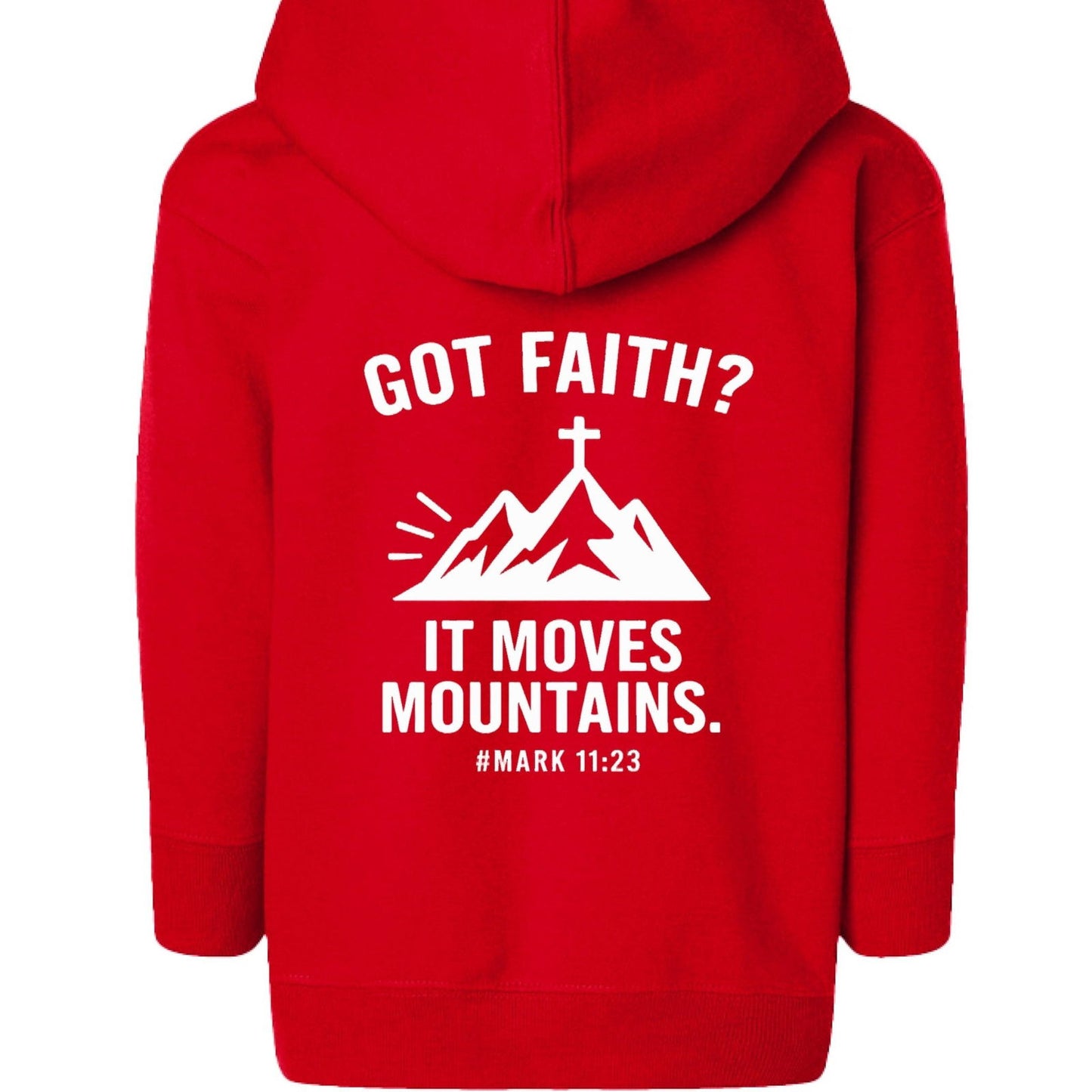 Got Faith Christian Toddler Full-Zip Hooded Sweatshirt - ClaimedbyGodDesigns