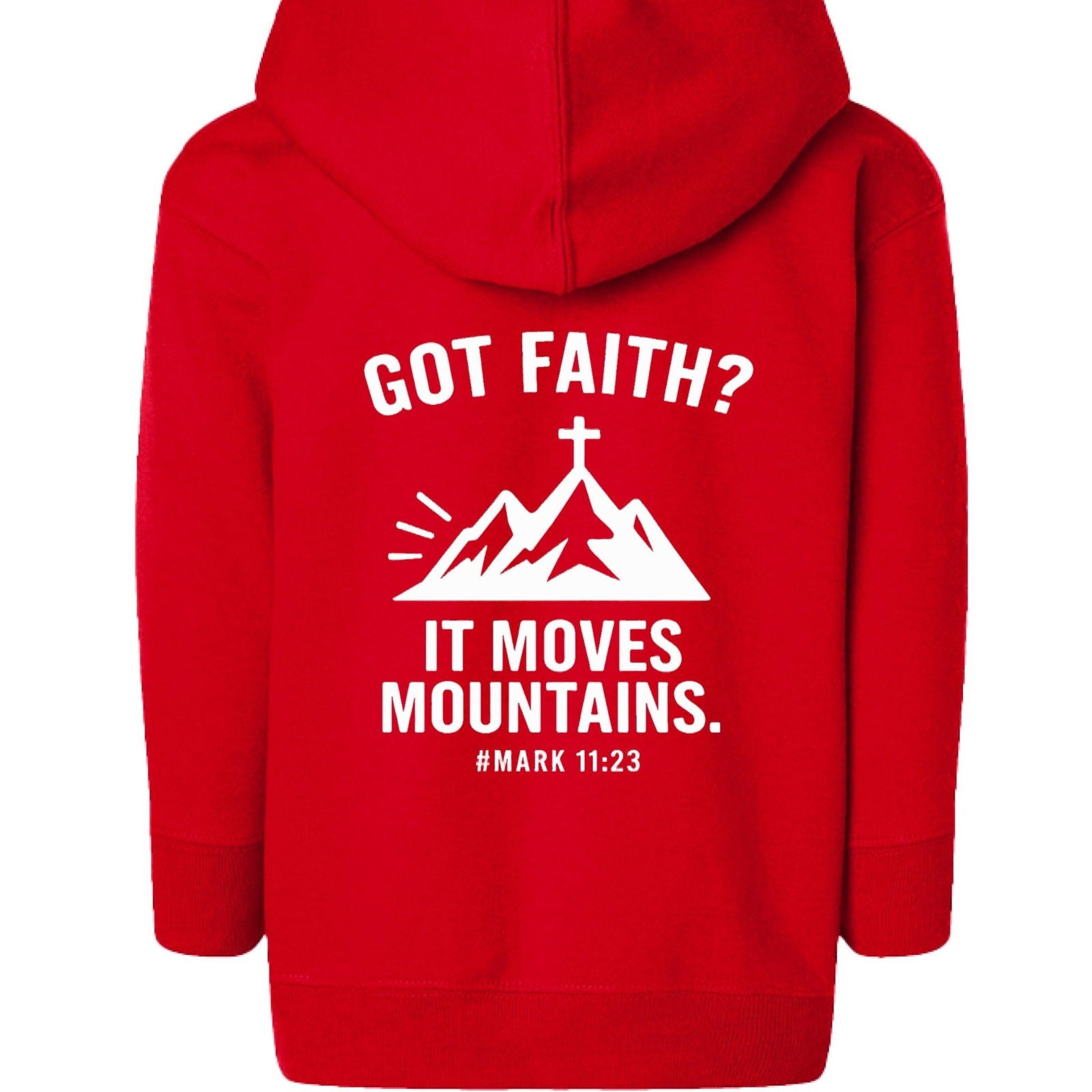 Got Faith Christian Toddler Full-Zip Hooded Sweatshirt - ClaimedbyGodDesigns
