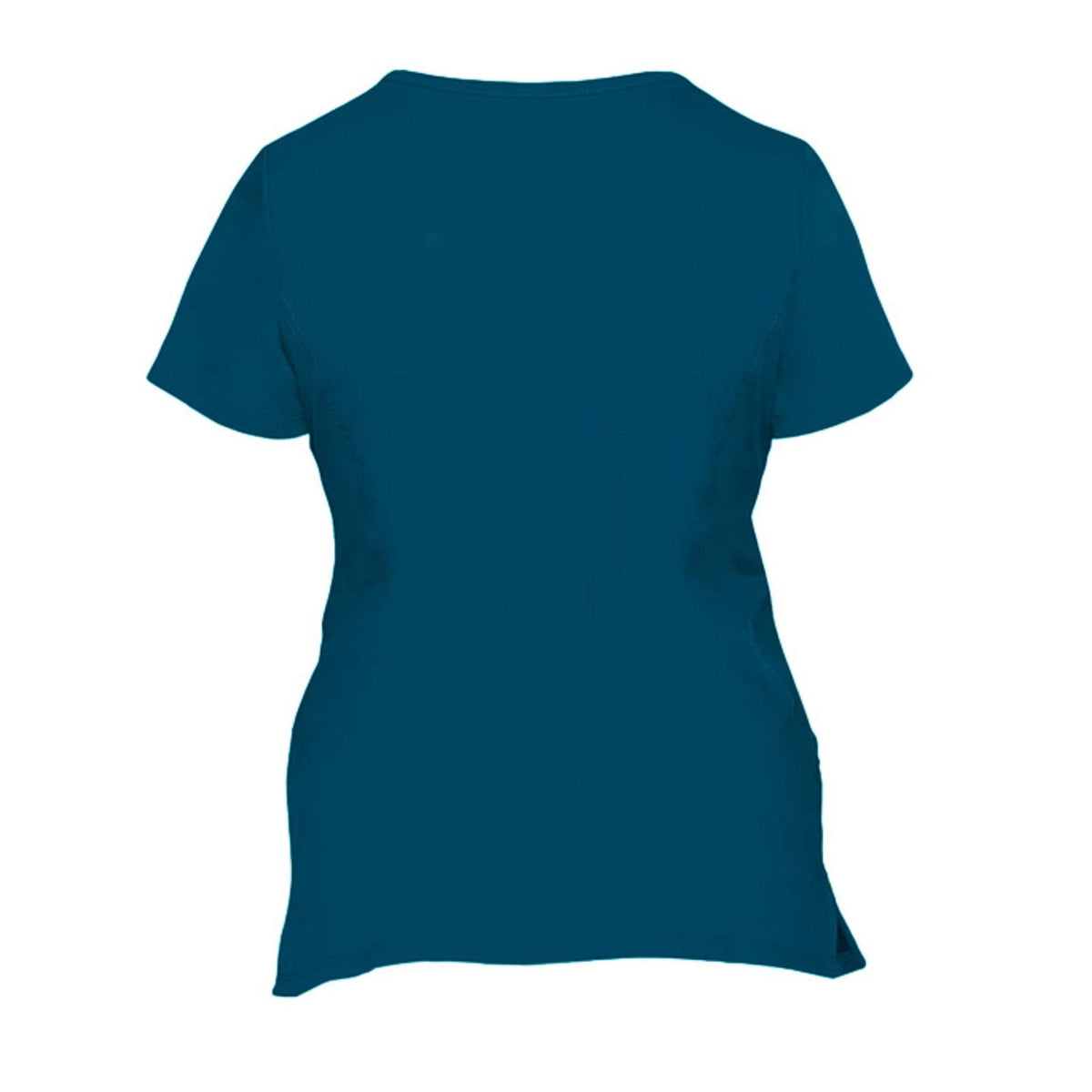 Grace Broke My Chains Premium Women’s Christian 2‑Pocket Juliet Stylish V‑Neck Medical Scrub Top - ClaimedbyGodDesigns