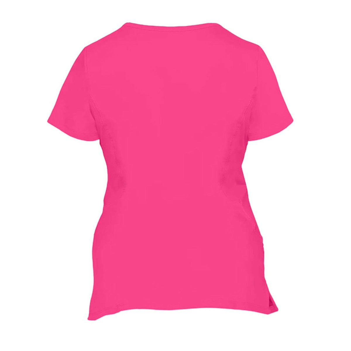 Grace Broke My Chains Premium Women’s Christian 2‑Pocket Juliet Stylish V‑Neck Medical Scrub Top - ClaimedbyGodDesigns