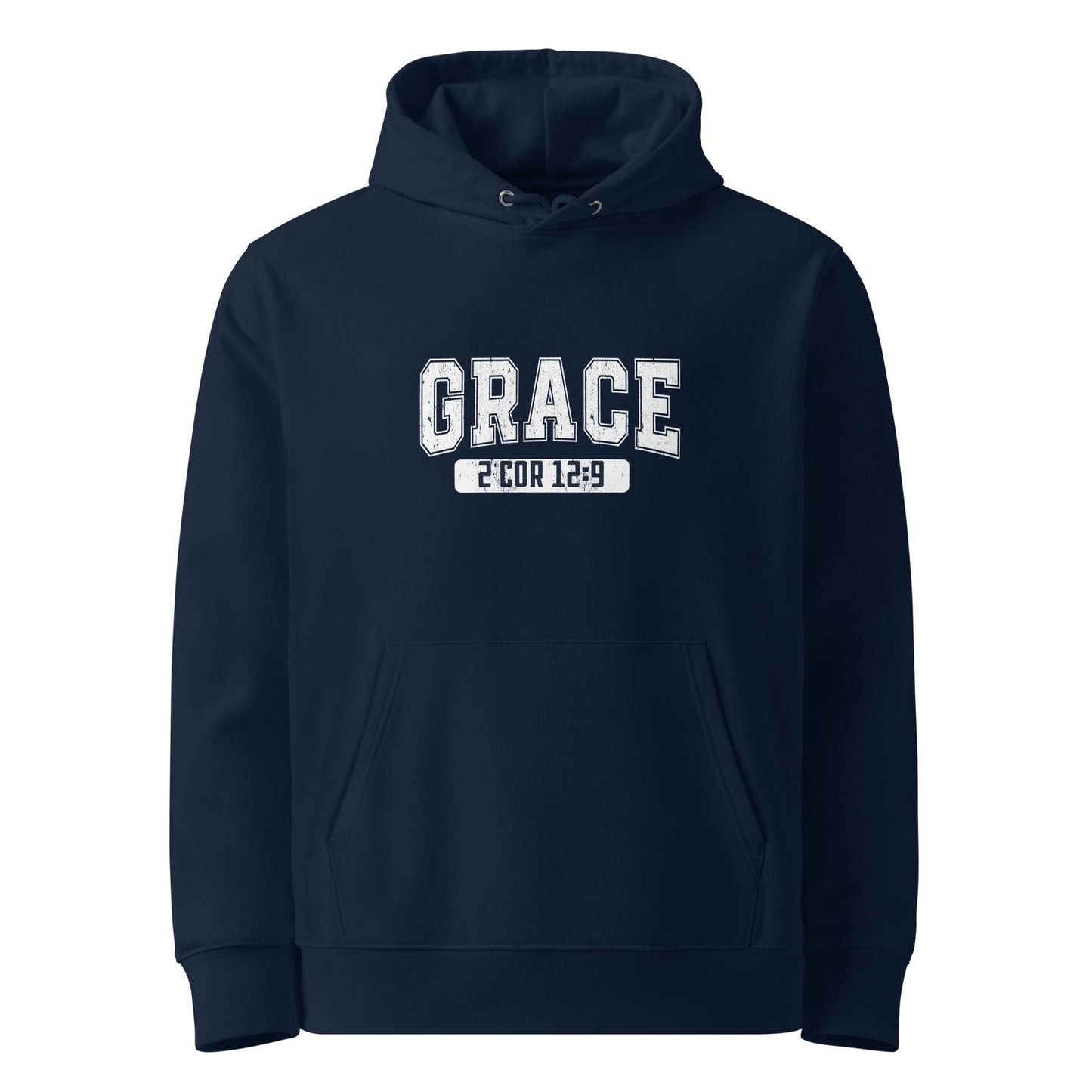 Grace Unisex Christian essential organic Hooded Sweatshirt - ClaimedbyGodDesigns