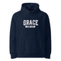 Grace Unisex Christian essential organic Hooded Sweatshirt - ClaimedbyGodDesigns
