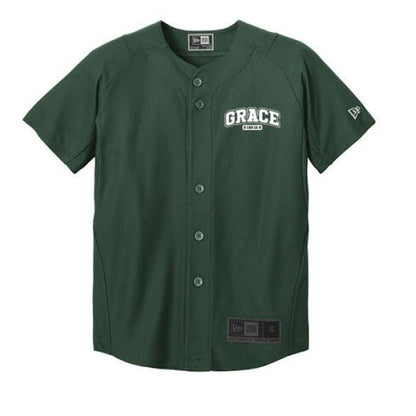 Grace Youth Christian Full-button Jersey - ClaimedbyGodDesigns