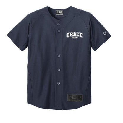 Grace Youth Christian Full-button Jersey - ClaimedbyGodDesigns
