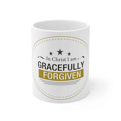 Gracefully Forgiven White Ceramic Mug