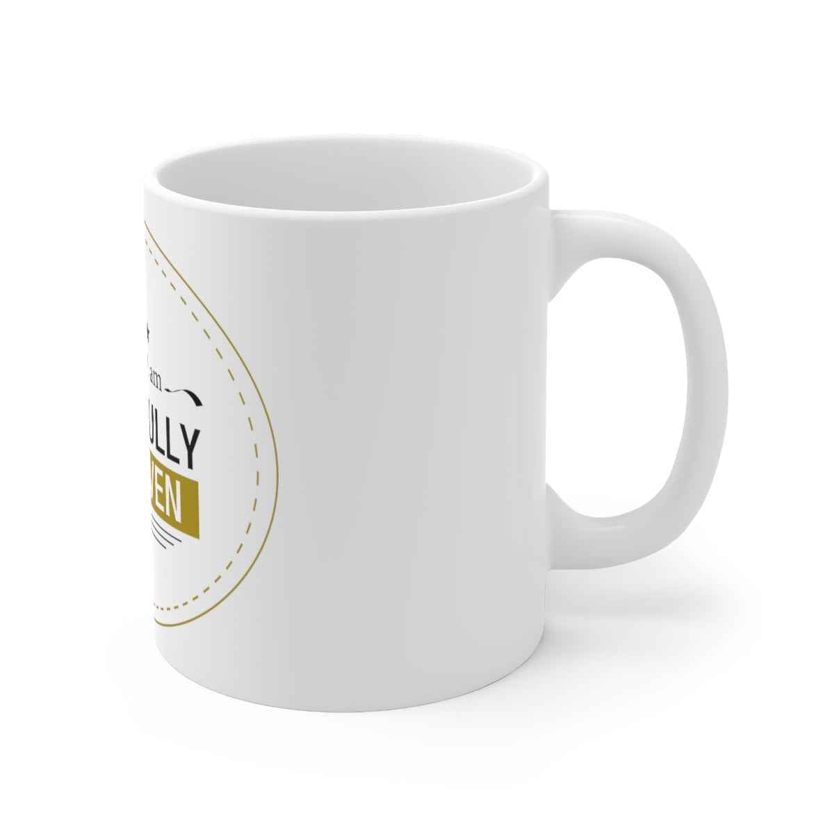 Gracefully Forgiven White Ceramic Mug