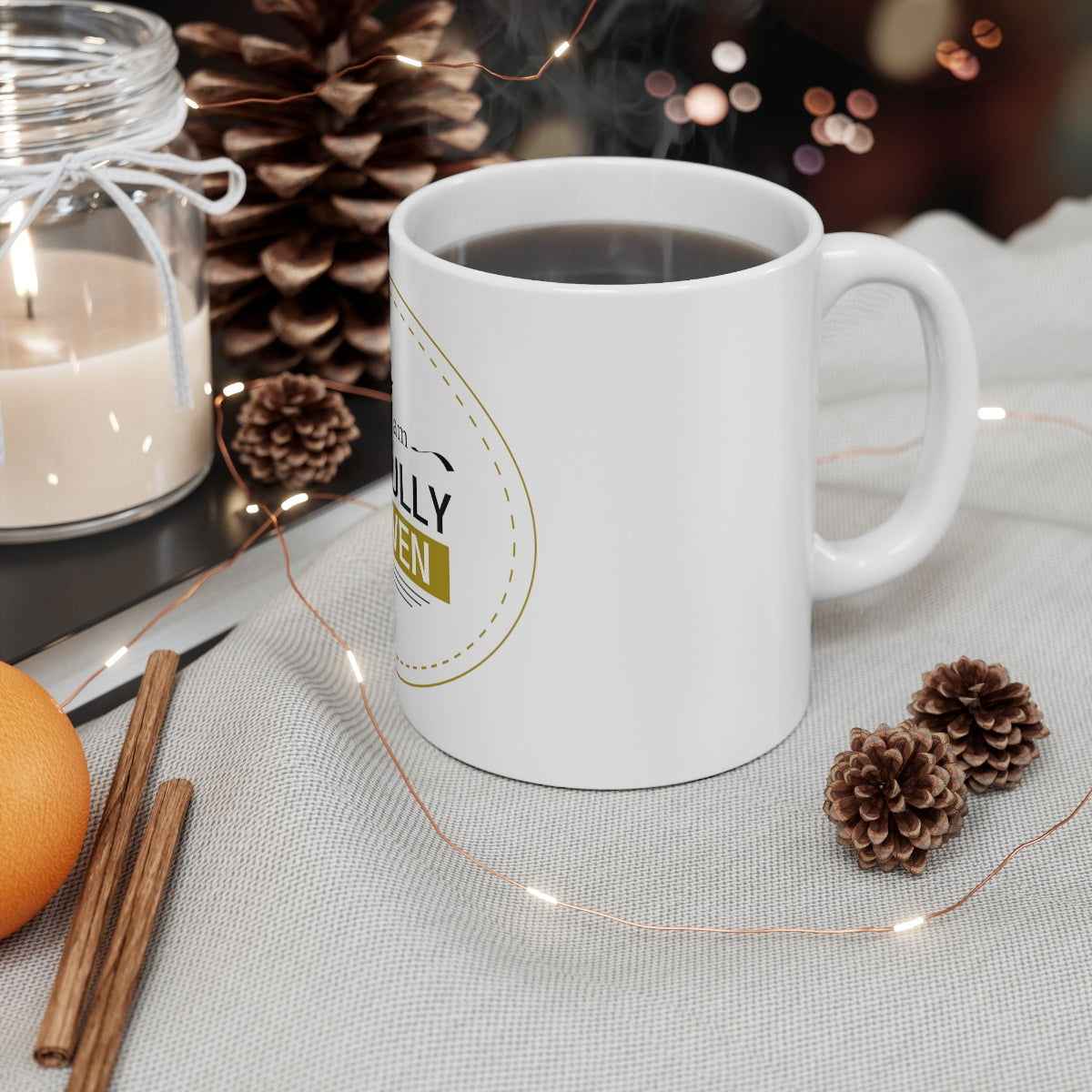 Gracefully Forgiven White Ceramic Mug