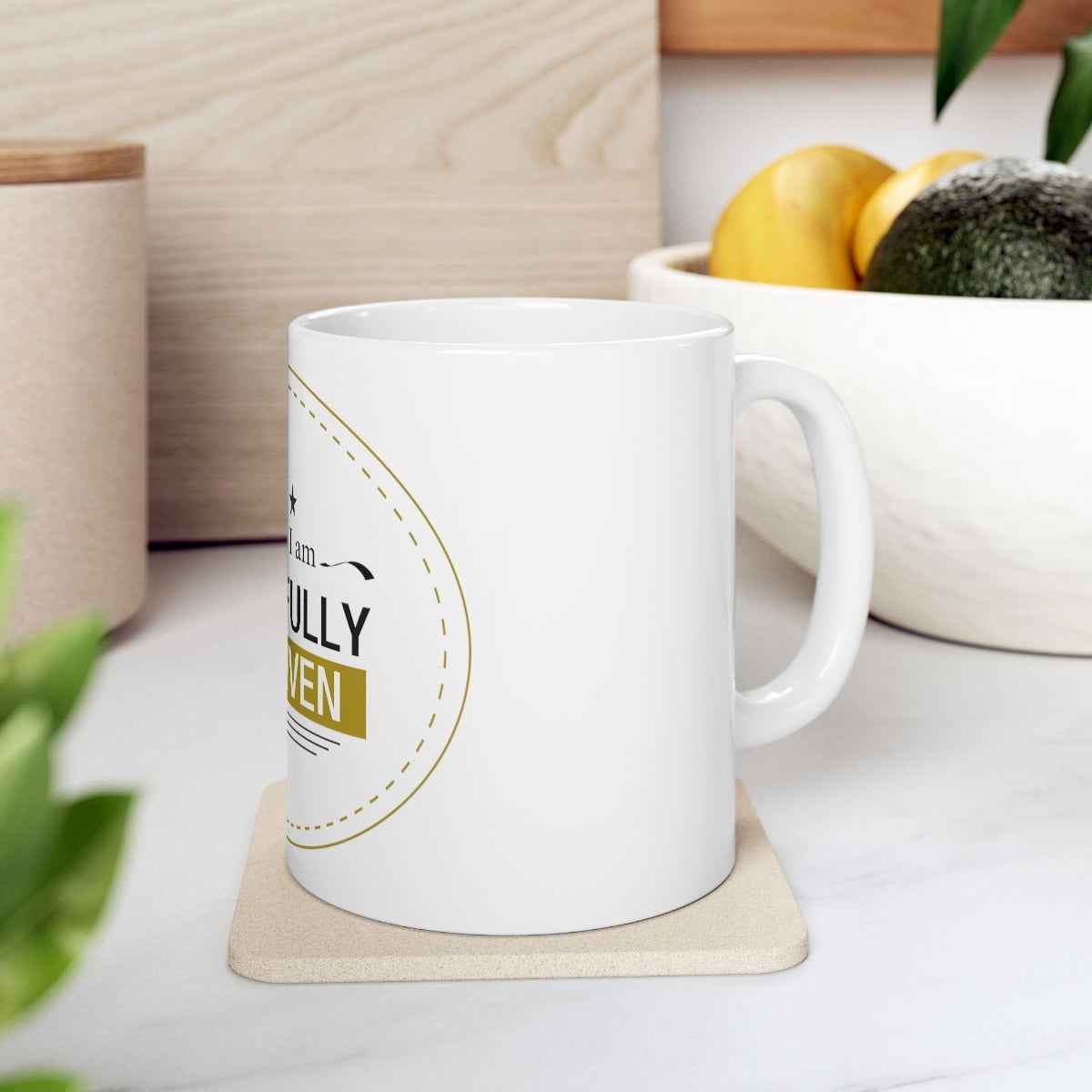 Gracefully Forgiven White Ceramic Mug