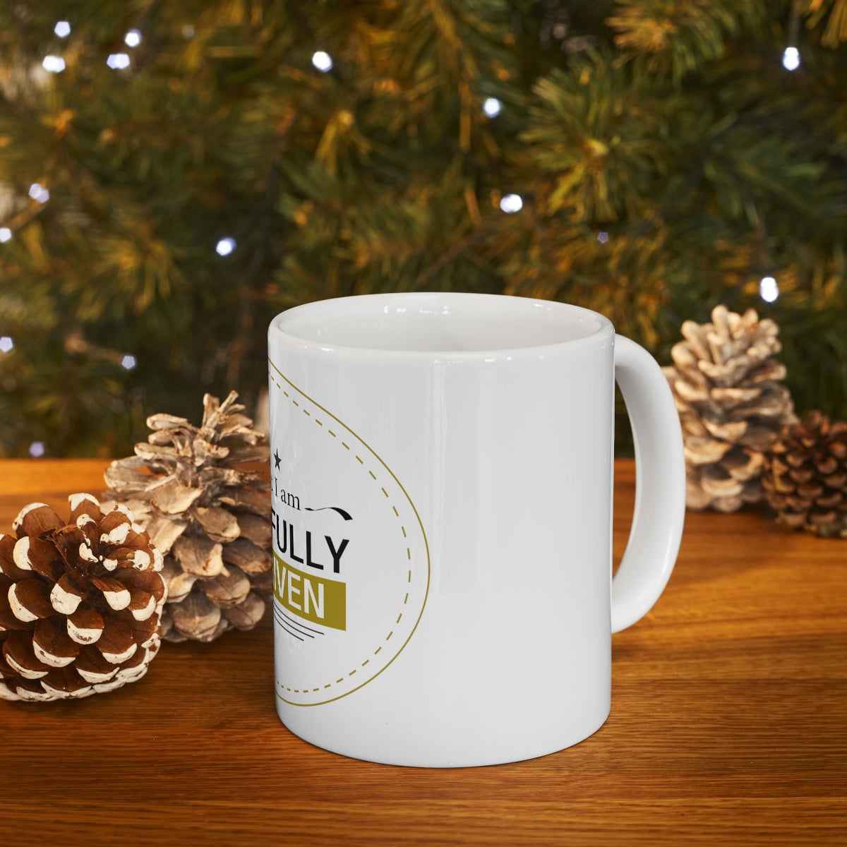 Gracefully Forgiven White Ceramic Mug