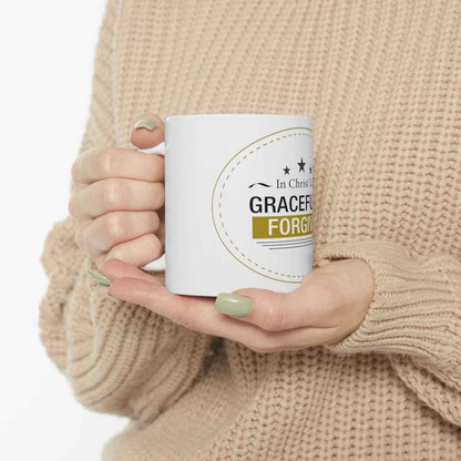 Gracefully Forgiven White Ceramic Mug