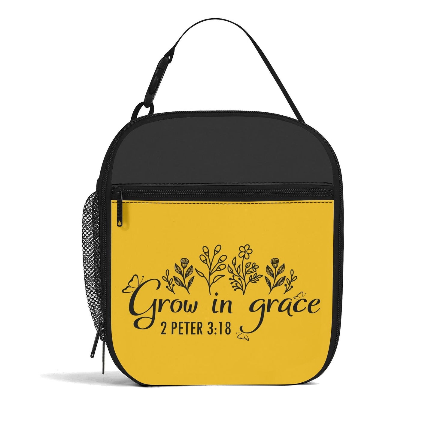 Grow In Grace Insulated Christian Lunch Box for Kids - ClaimedbyGodDesigns