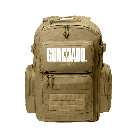 Guardado Christian Backpack Salmo 121:5 | Spanish Bible Verse Backpack - Claimed by God Designs