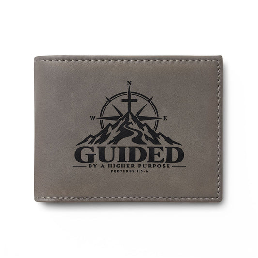 Guided by Faith Compass Christian Wallet | Proverbs 3:6 - Claimed by God Designs