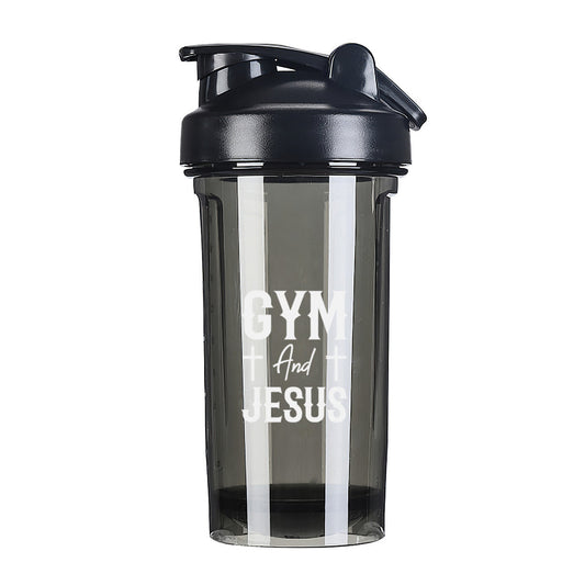 Gym and  Christian Fitness Protein Shake Bottle - ClaimedbyGodDesigns