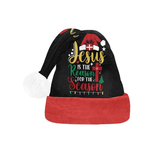 HE IS THE REASON FOR THE SEASON Christian Christmas Santa Hat - ClaimedbyGodDesigns
