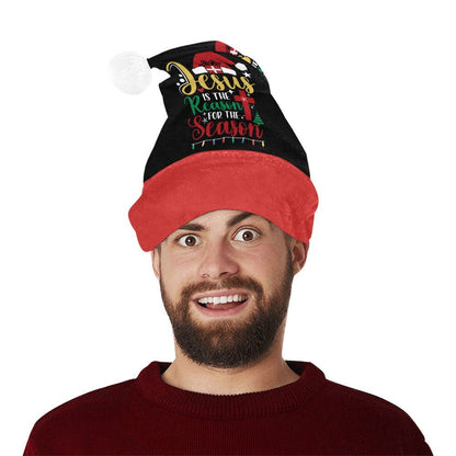 HE IS THE REASON FOR THE SEASON  Christian Christmas Santa Hat - ClaimedbyGodDesigns