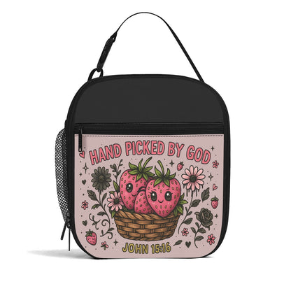 Hand Picked Insulated Christian Lunch Box for Kids - ClaimedbyGodDesigns