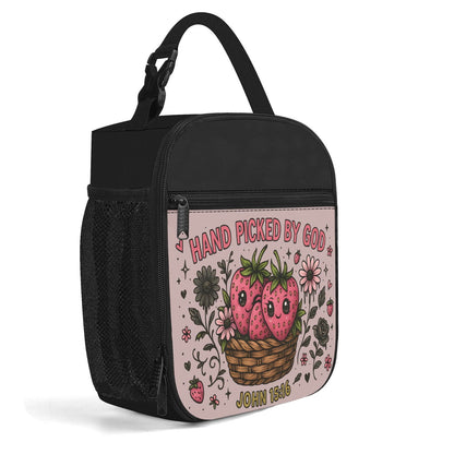 Hand Picked Insulated Christian Lunch Box for Kids - ClaimedbyGodDesigns