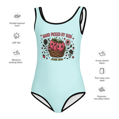 Handpicked By Him Christian Kids Swimsuit - ClaimedbyGodDesigns