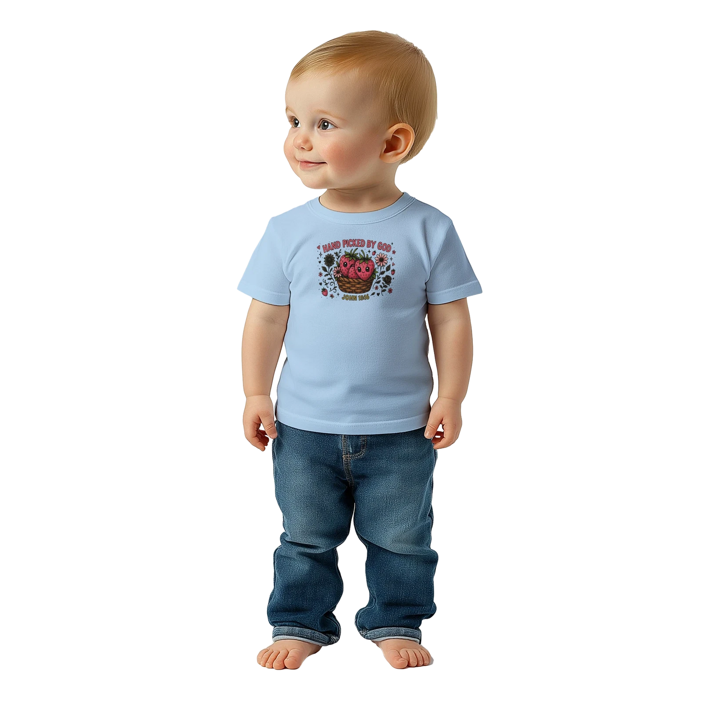 Handpicked Christian Baby Crewneck T-shirt - ClaimedbyGodDesigns