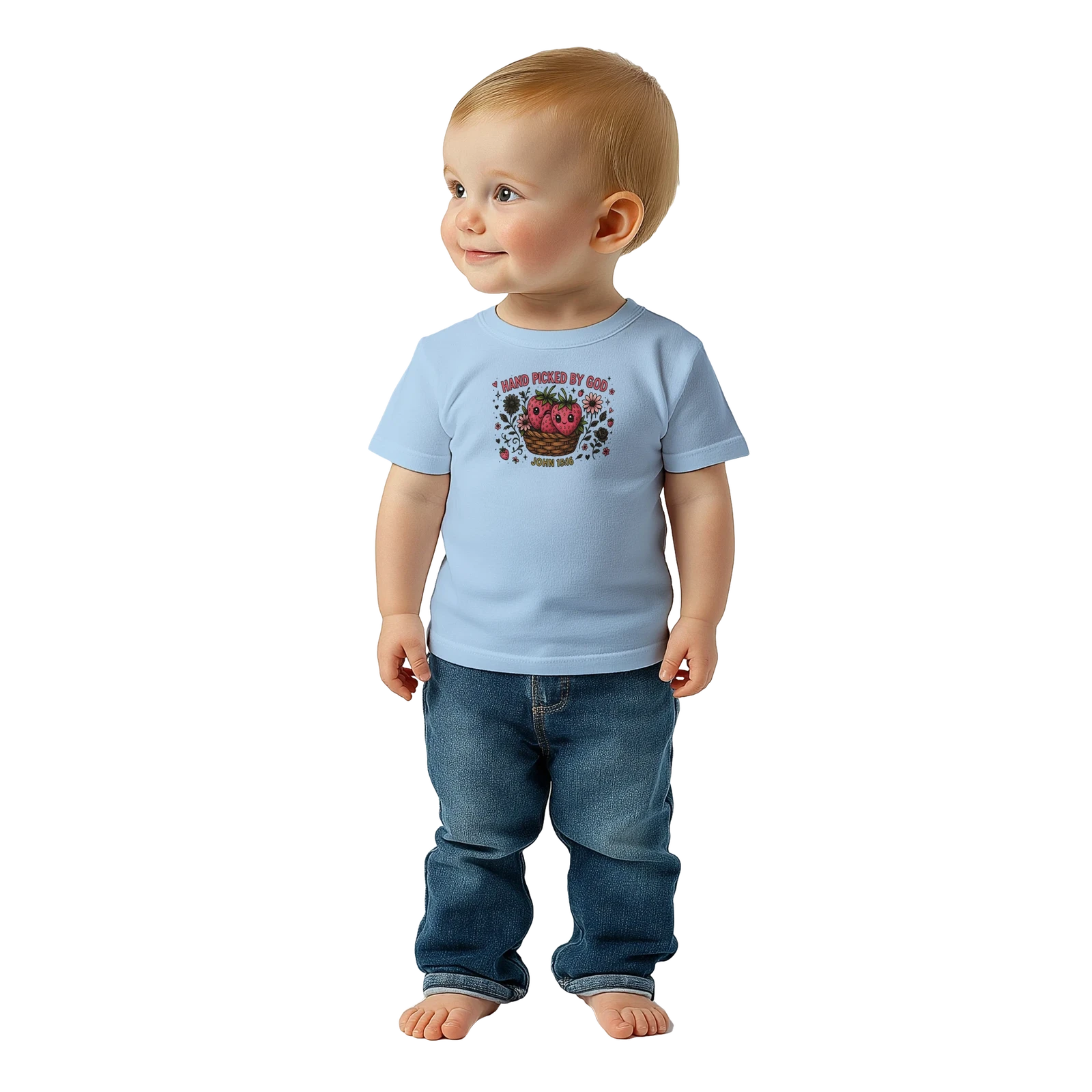 Handpicked Christian Baby Crewneck T-shirt - ClaimedbyGodDesigns