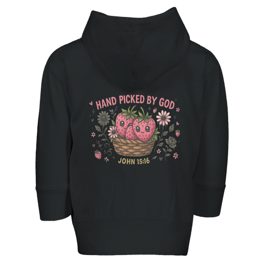 Handpicked Christian Toddler Zip Fleece Hooded Sweatshirt - ClaimedbyGodDesigns