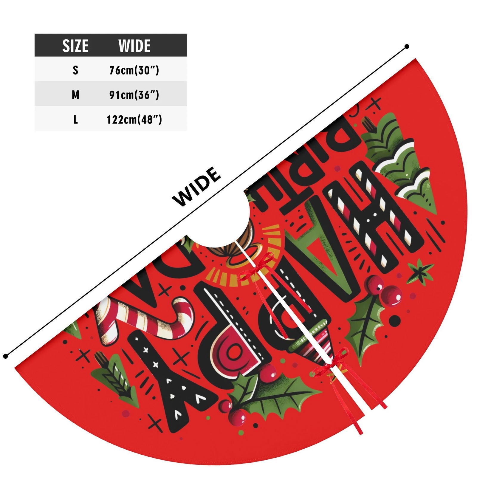 Happy Birthday Jesus Christian Christmas Tree Skirt - ClaimedbyGodDesigns