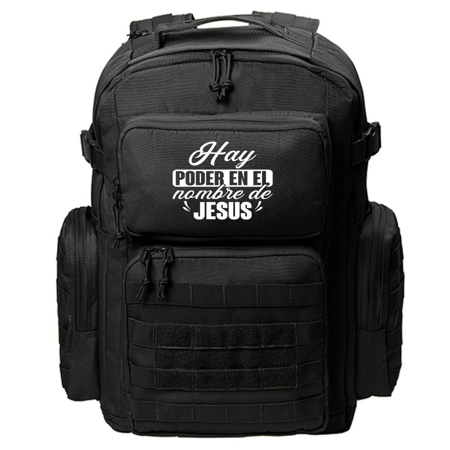 Hay Poder En El Nombre Spanish Christian Backpack - ClaimedbyGodDesigns