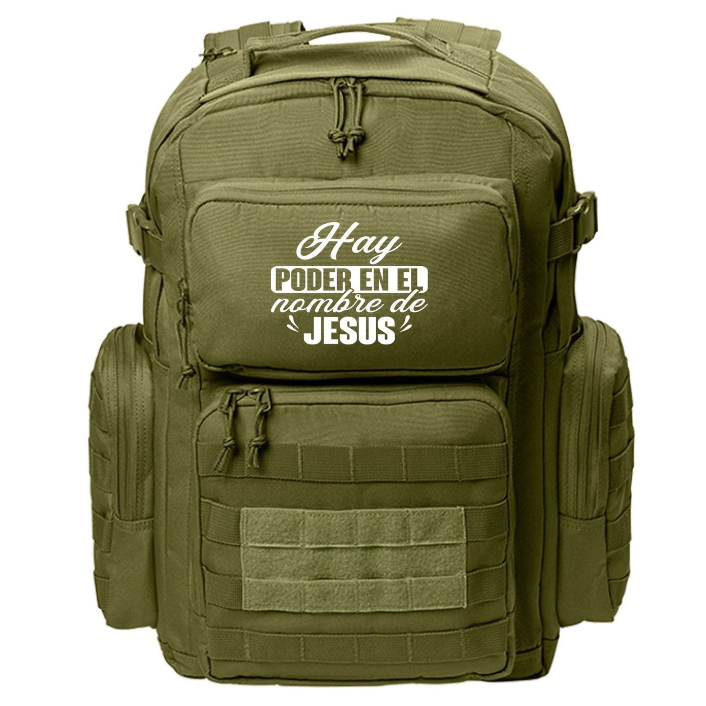Hay Poder En El Nombre Spanish Christian Backpack - ClaimedbyGodDesigns