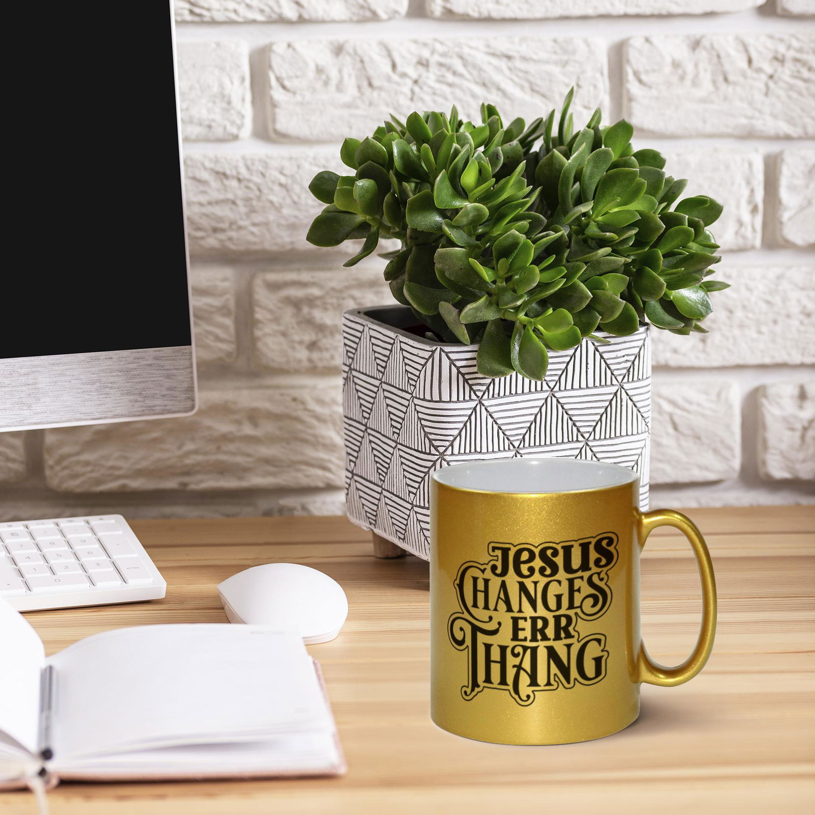 He Changes Err Thang Christian Metallic Mug - ClaimedbyGodDesigns