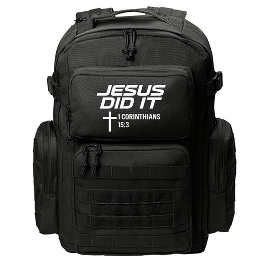 He Did It Adult Christian Backpack - ClaimedbyGodDesigns