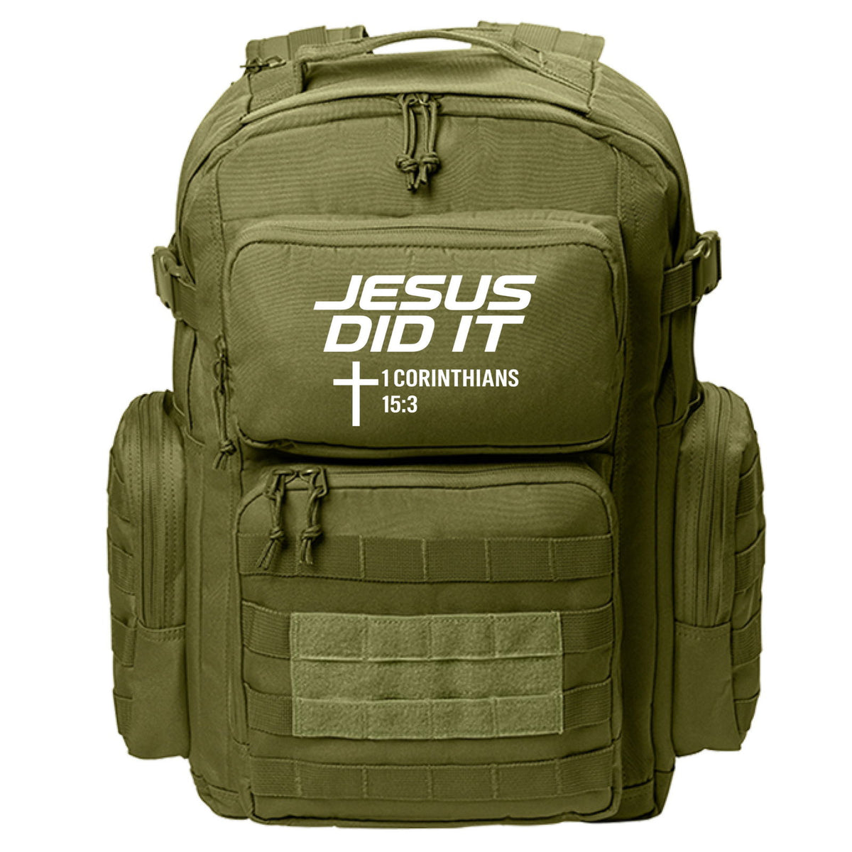 He Did It Adult Christian Backpack - ClaimedbyGodDesigns