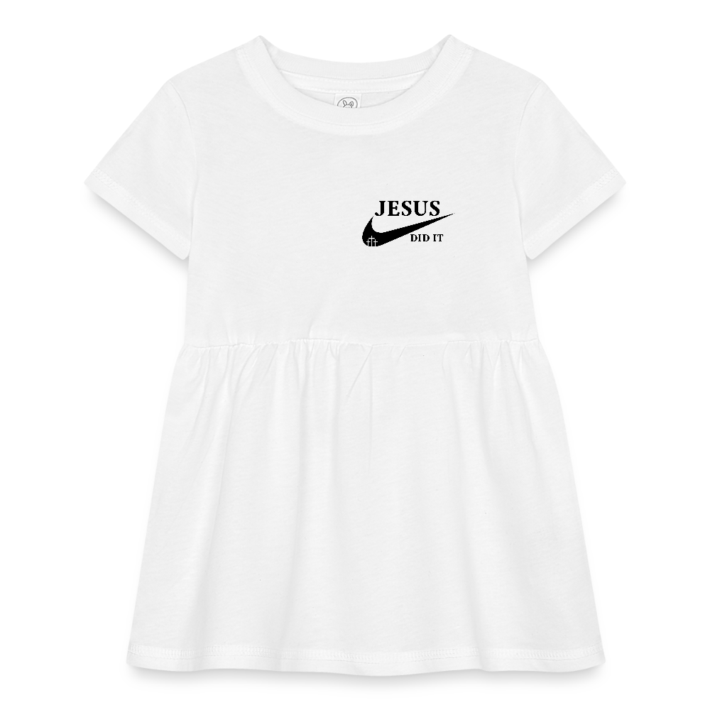 He Did It Christian Baby Rib Dress - ClaimedbyGodDesigns