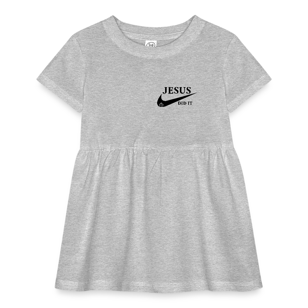 He Did It Christian Baby Rib Dress - ClaimedbyGodDesigns