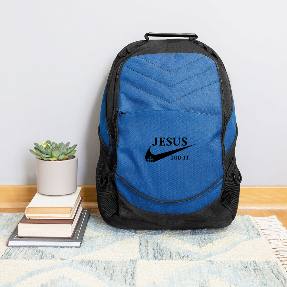 He Did It Christian Computer Backpack - ClaimedbyGodDesigns