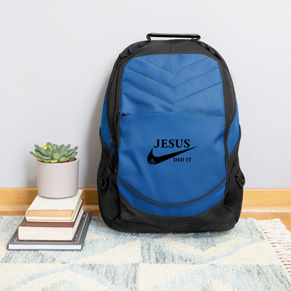 He Did It Christian Computer Backpack - ClaimedbyGodDesigns
