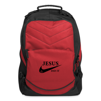 He Did It Christian Computer Backpack - ClaimedbyGodDesigns