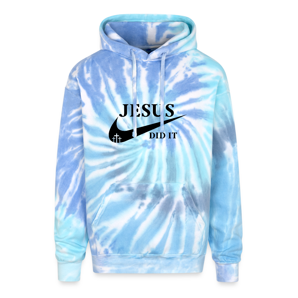 He Did It Christian Unisex Adult Tie Dye Hooded Sweatshirt - ClaimedbyGodDesigns