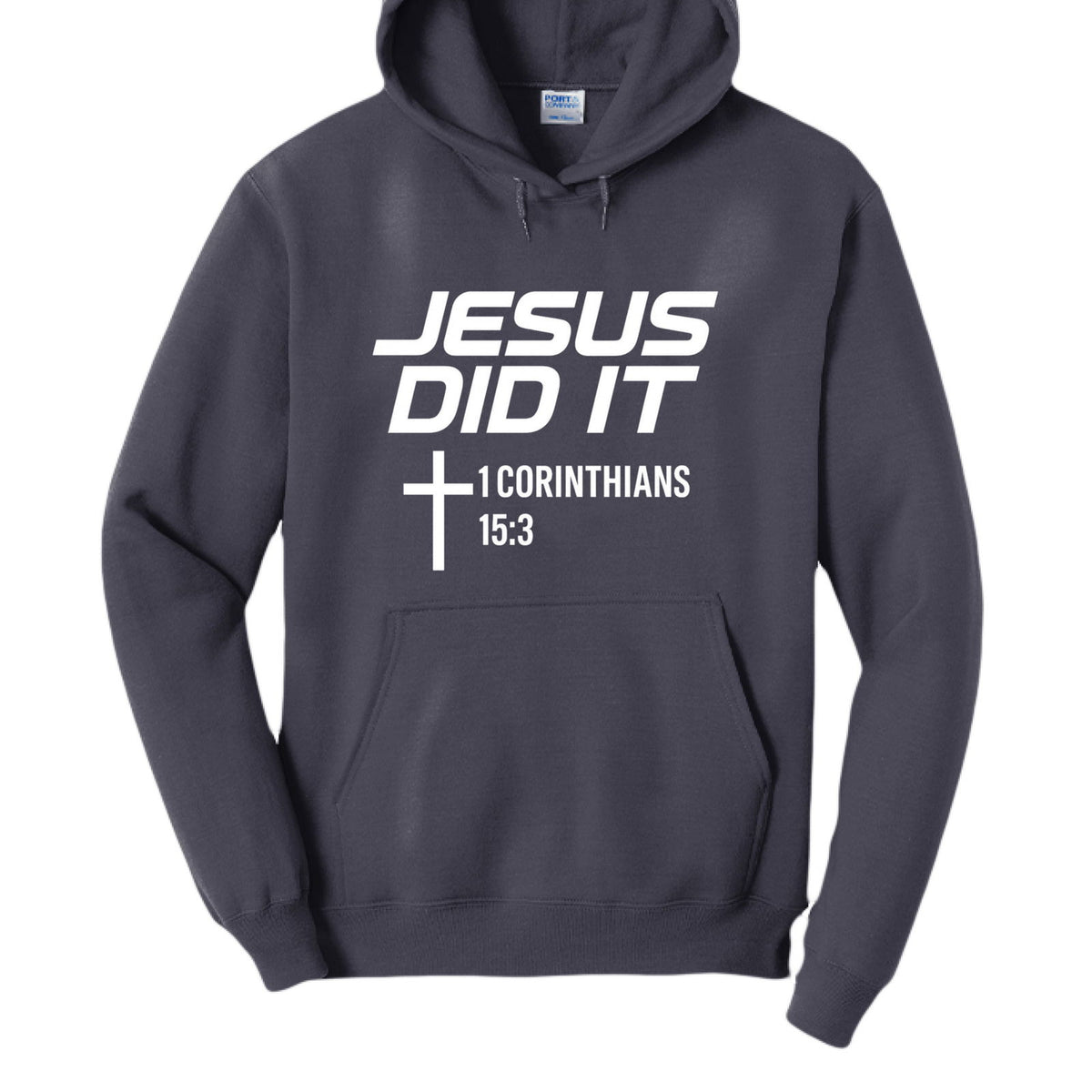 He Did It Unisex Christian Pullover Hooded Sweatshirt - ClaimedbyGodDesigns