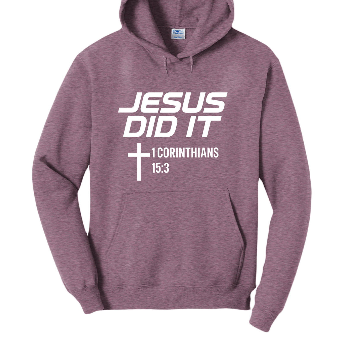 He Did It Unisex Christian Pullover Hooded Sweatshirt - ClaimedbyGodDesigns