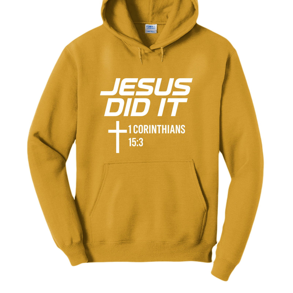 He Did It Unisex Christian Pullover Hooded Sweatshirt - ClaimedbyGodDesigns