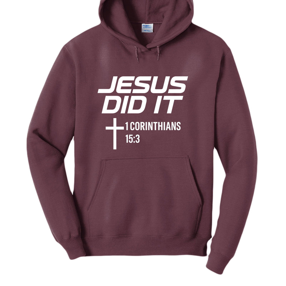 He Did It Unisex Christian Pullover Hooded Sweatshirt - ClaimedbyGodDesigns