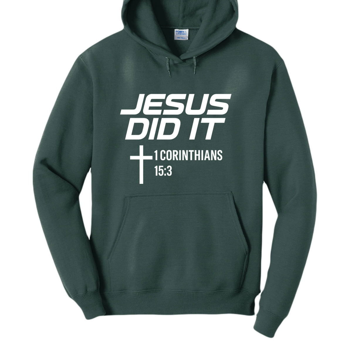 He Did It Unisex Christian Pullover Hooded Sweatshirt - ClaimedbyGodDesigns