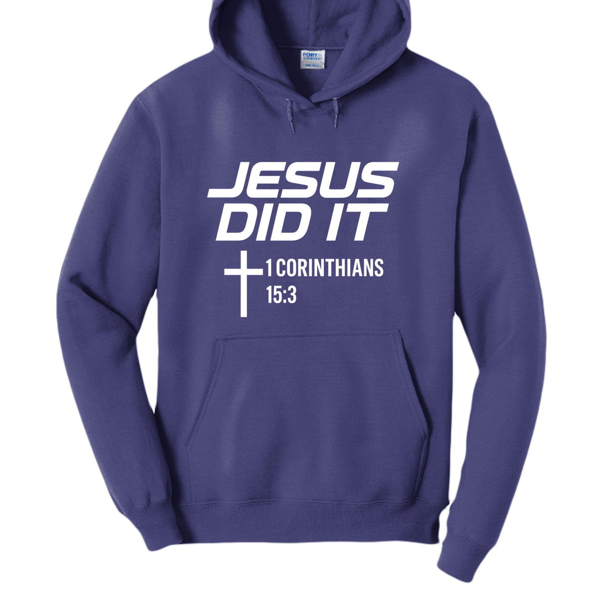 He Did It Unisex Christian Pullover Hooded Sweatshirt - ClaimedbyGodDesigns