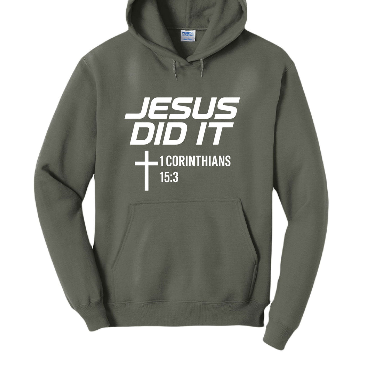 He Did It Unisex Christian Pullover Hooded Sweatshirt - ClaimedbyGodDesigns
