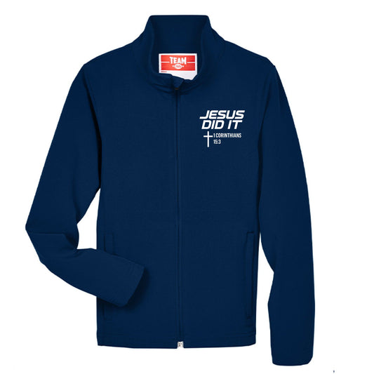 He Did It Youth Christian Soft Shell Jacket - ClaimedbyGodDesigns